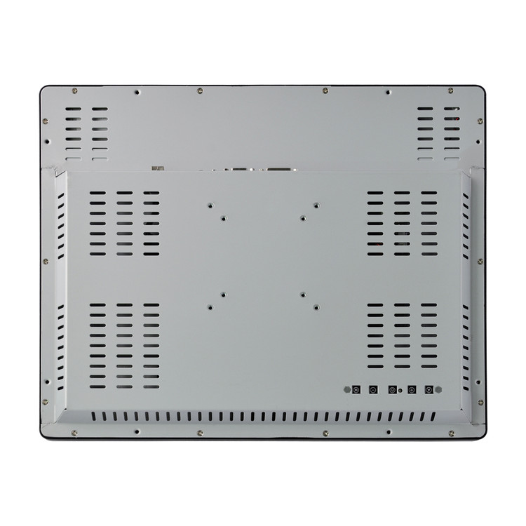 نمای پشت مانیتور صنعتی لمسی