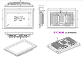 ابعاد مانیتور صنعتی It-touch